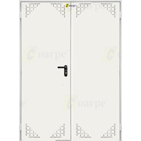 Puerta Multiusos C/Rejilla 2 hojas 1490*2050 Blanco Ral 9010