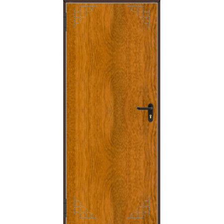 Puerta Multiusos  890*2050 Con Rejilla Imitación Madera PADILLA