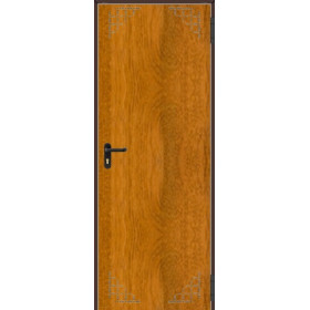 Puerta Multiusos  800*2050 Con Rejilla Imitación Madera PADILLA