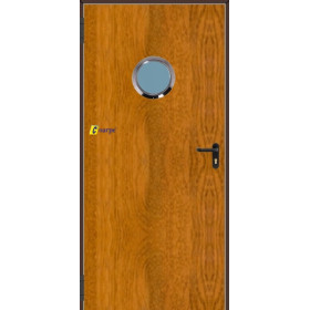 Puerta Multiusos Mirillas  990*2050 Imitación Madera PADILLA