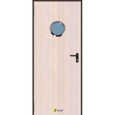 Puerta Multiusos Mirillas  890*2050 Imitación Madera PADILLA