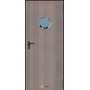 Puerta Multiusos Mirillas  890*2050 Imitación Madera PADILLA
