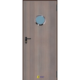 Puerta Multiusos Mirillas  890*2050 Imitación Madera PADILLA