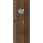 Puerta Multiusos Mirillas  800*2050 Imitación Madera PADILLA