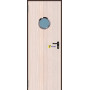 Puerta Multiusos Mirillas  800*2050 Imitación Madera PADILLA