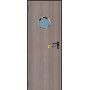 Puerta Multiusos Mirillas  800*2050 Imitación Madera PADILLA