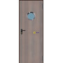 Puerta Multiusos Mirillas  800*2050 Imitación Madera PADILLA