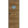 Puerta Multiusos Mirillas  800*2050 Imitación Madera PADILLA