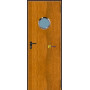 Puerta Multiusos Mirillas  800*2050 Imitación Madera PADILLA