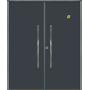 Puerta de Seguridad 1105 Doble Hoja THT