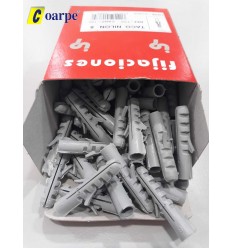 Taco Nylon 8 mm gris (Caja 100 U.)