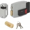Cerradura eléctrica de sobreponer 60 Botón+cilindro
