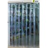Cortina fija de lamas 1/H PVC