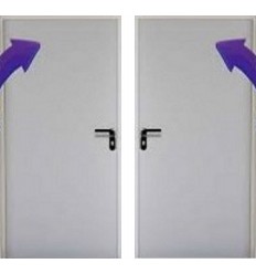 Puerta Multiusos 800x2050 Sin Ventilación Reversible