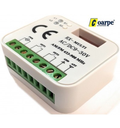 Receptor multimarca 12/24v. 2 salidas