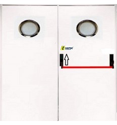 Puerta RF cortafuego metálica Ei₂ 60 C5 doble hoja