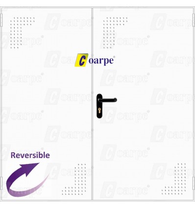 Puerta multiusos 2 hojas 1350x2100 con ventilación