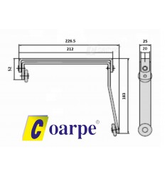 Selector de Cierre 2 Hojas para puertas cortafuego