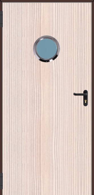 puerta con mirilla